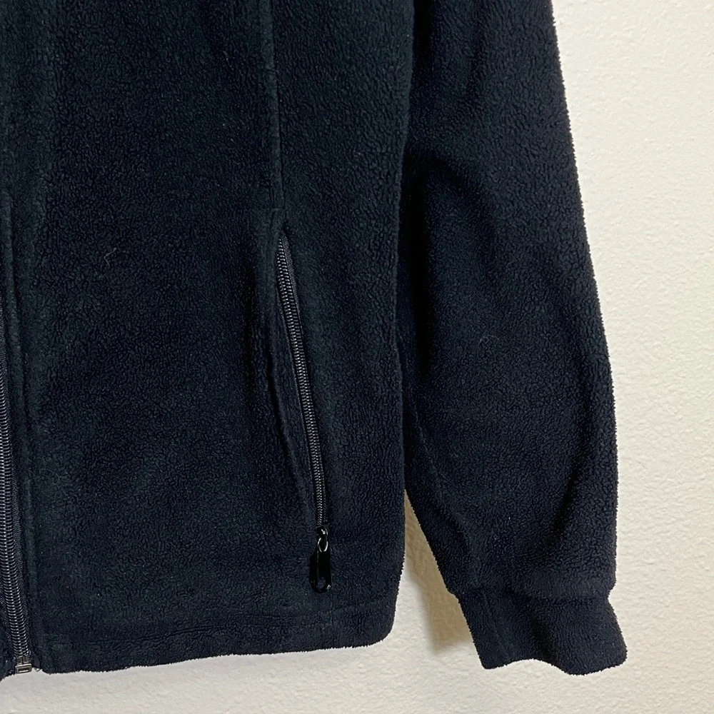 Columbia Black Full-Zip Fleece Sweatshirt